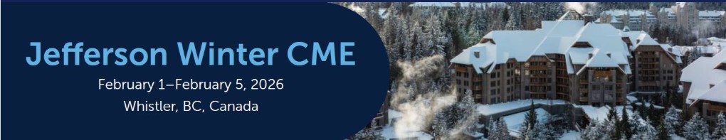 Jefferson Annual Winter CME Symposium 2026 Banner